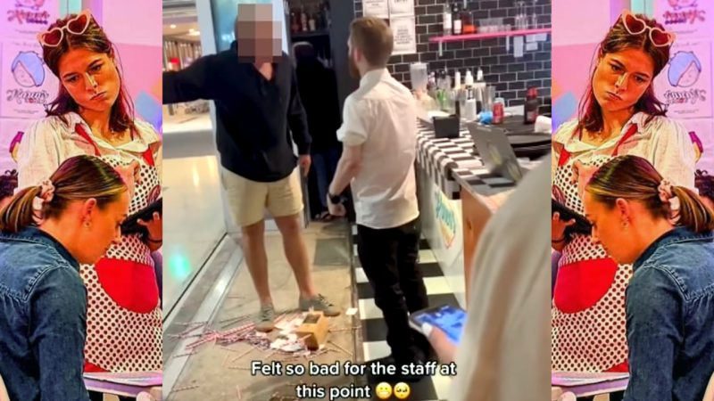 Watch this guy scream down Karen's Diner after he was allegedly 'body shamed' by staff