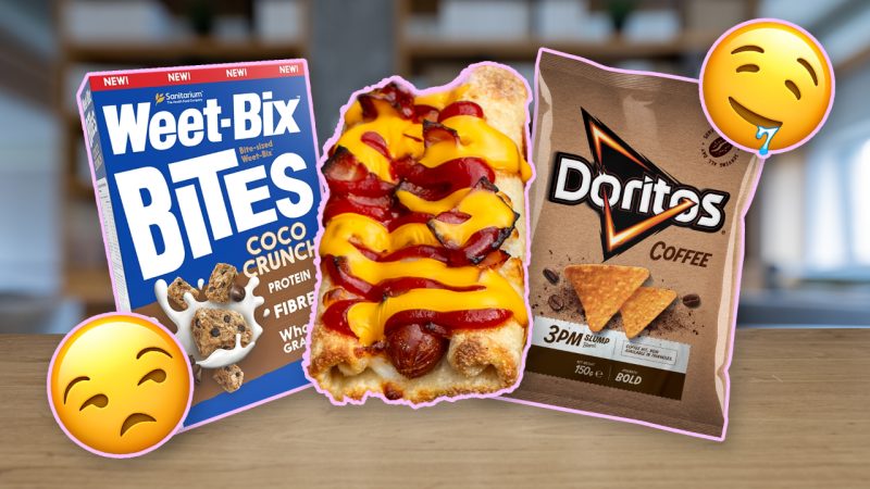 From Pizza Hot Dogs to Coffee Doritos - We Tried The Wackiest Snacks On The Market RN