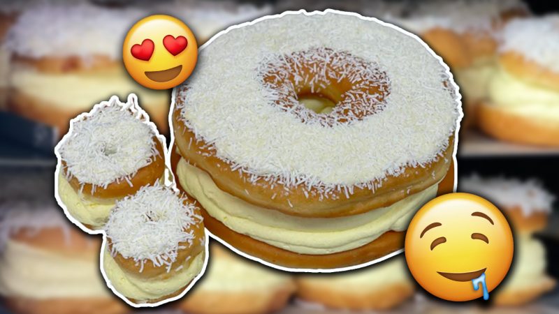 Denheath Bakery is selling a 2kg donut version of their famous custard square on the CHEAP rn