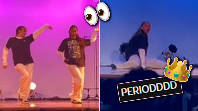 'THIS IS UNREAL': Kiwi teen dance duo go viral for slaying school's talent quest performance